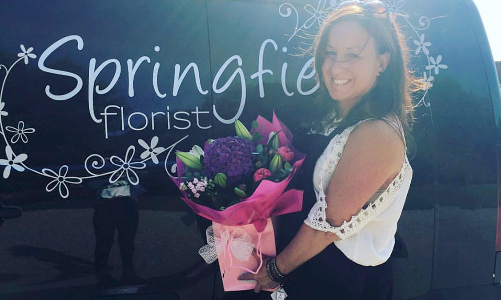Jemma, owner and head florist at Springfield Florist