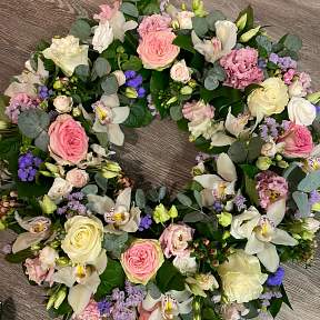 Mixed pastel wreath