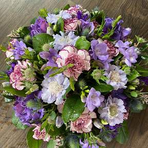 Purple shades posy