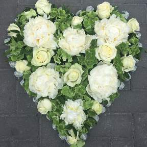 Green and white heart