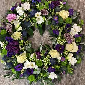 Purple and Green wreath